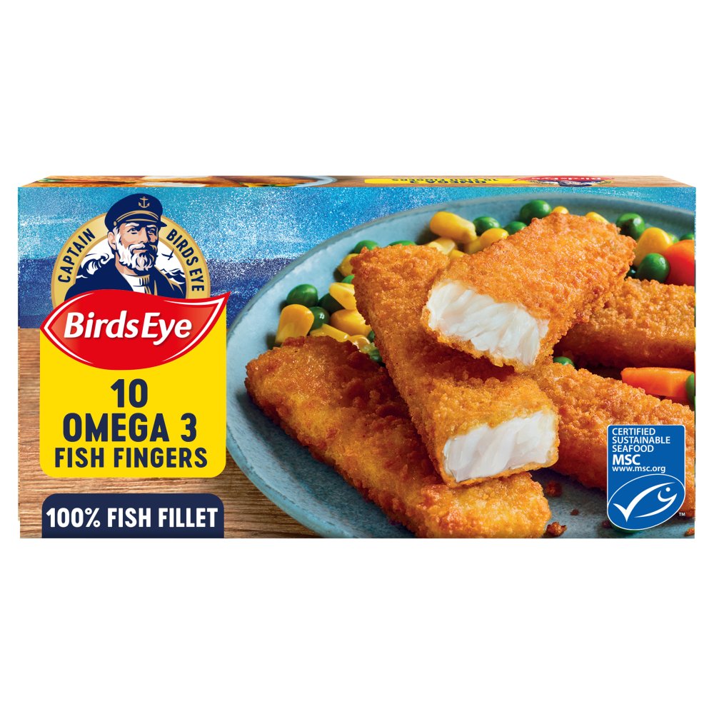 Birds Eye Breaded Omega Fish Fingers (280g × 12)