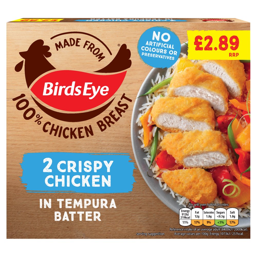 Birds Eye Crispy Chicken in Tempura Batter (170g × 12)