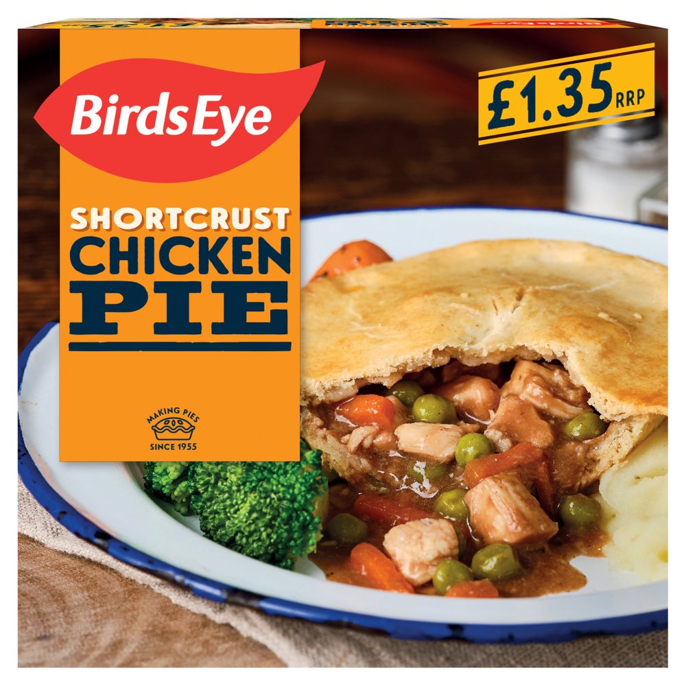 Birds Eye Shortcrust Chicken Pie (155g × 10)