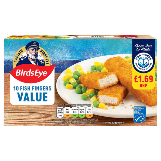 Birds Eye Fish Fingers Value (250g × 12)