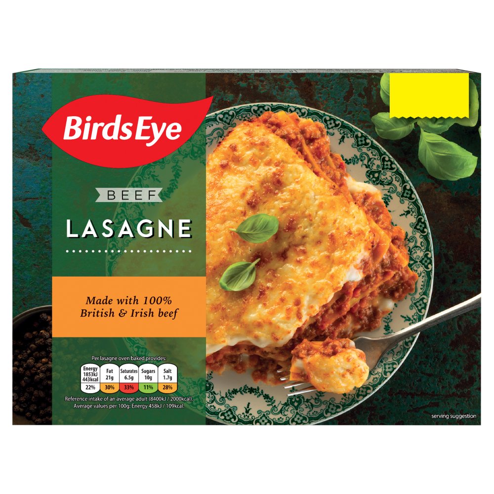 Birds Eye Beef Lasagne (400g × 6)