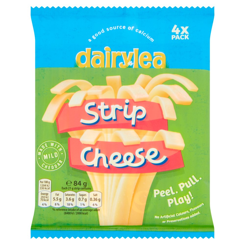 Dairylea Strip Cheese Pack (4pk × 10)