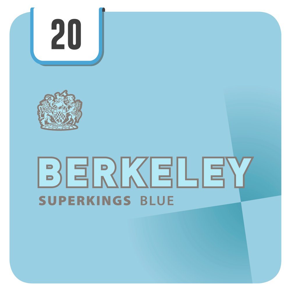 Berkeley Blue Superkings Cigarettes (20s × 10 × 1)