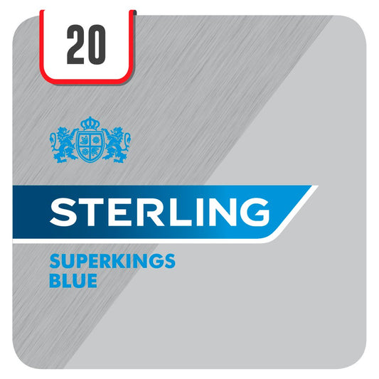 Sterling Superkings Blue Cigarettes (20s × 10 × 1)