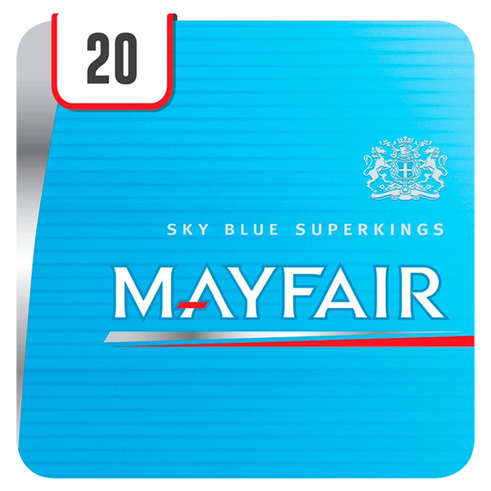 Mayfair Superkings Sky Blue Cigarettes (20s × 10 × 1)