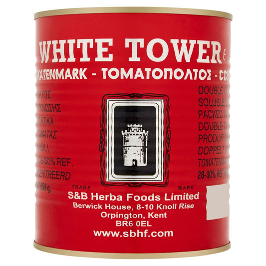 White Tower Tomato Paste (850g × 12)