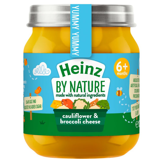 Heinz By Nature Cauliflower & Broccoli Cheese Baby Food Jar 6+ Months (120g × 6 × 1)