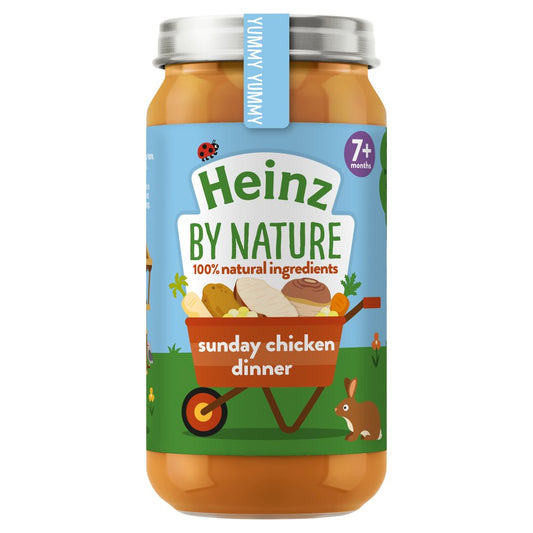 Heinz By Nature Sunday Chicken Dinner Baby Food Jar 7+ Months (200g × 6 × 1)