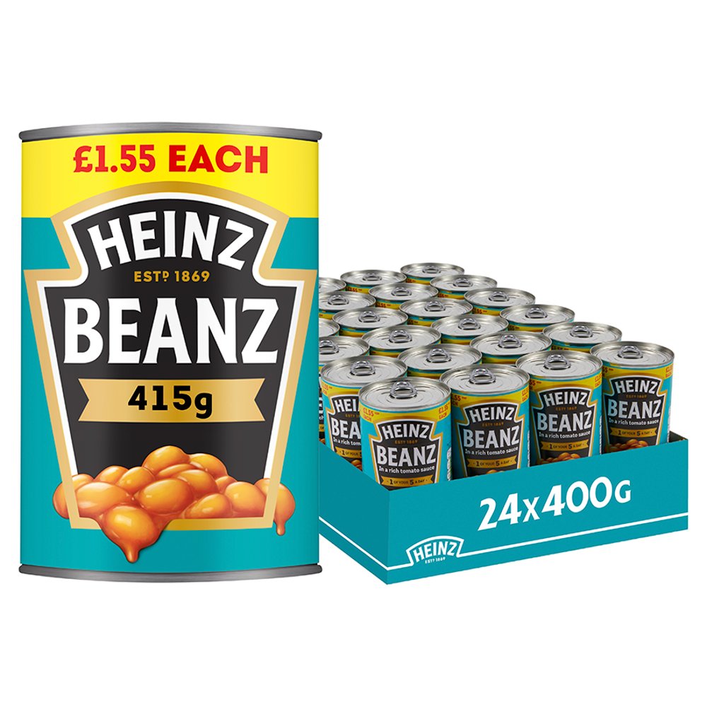 Heinz Baked Beans in a Rich Tomato Sauce PMP (415g × 24 × 1)