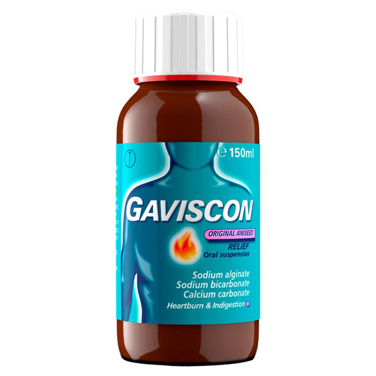 Gaviscon Liquid Heartburn & Indigestion Relief Aniseed Flavour 150ml (150ml × 6 × 1)