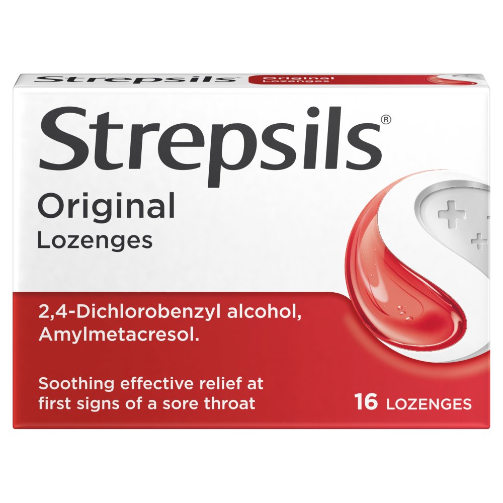 Strepsils Original Lozenges x16 for Sore Throat (16s × 12 × 1)