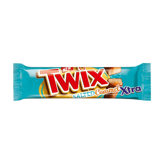 Twix Xtra Salted Caramel Chocolate Biscuit Twin Bars (Std × 24 × 1)