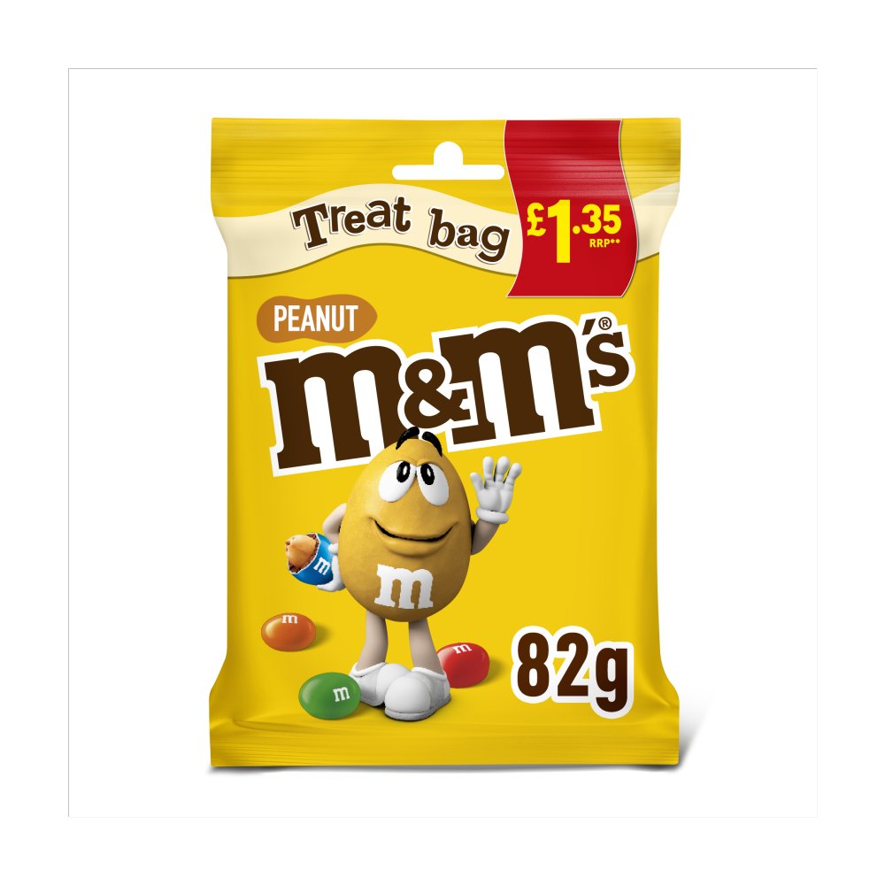 M&M's Crunchy Peanut & Milk Chocolate Bites Treat Bag £1.35 PMP (82g × 16 × 1)