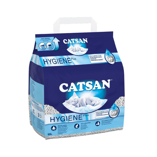 Catsan Hygiene Non-Clumping Odour Control Cat Litter (10Ltr × 1)