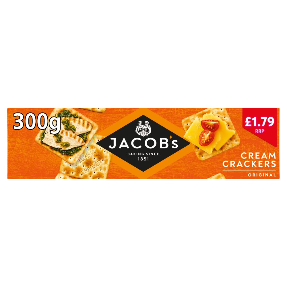 Jacob's Cream Crackers Original (300g × 12 × 1)