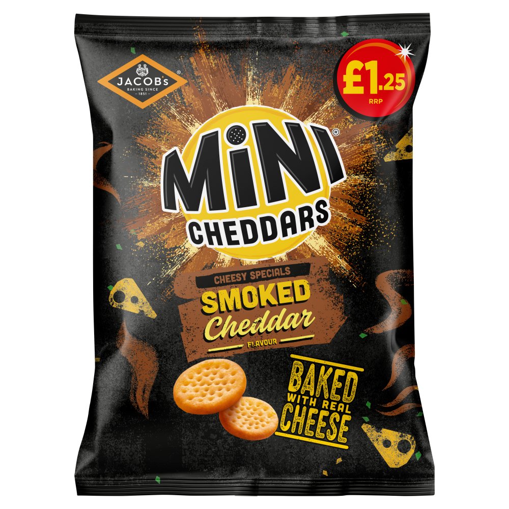 Jacob's Smoked Cheddar Flavour Mini Cheddars (90g × 15 × 1)