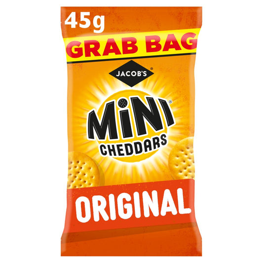 Jacob's Mini Cheddars Original Snacks (45g × 30 × 1)