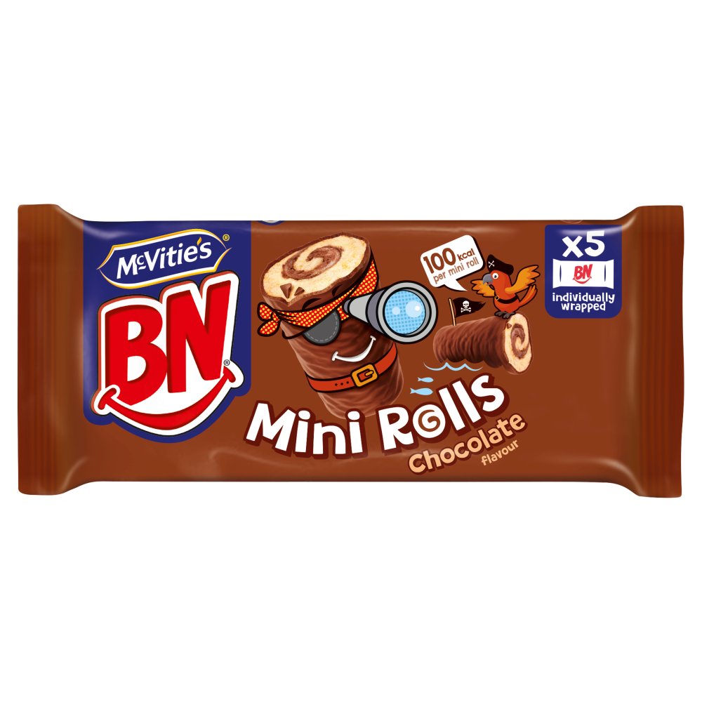 McVitie's BN Chocolate Mini Rolls Cake Bars Multipack (5pk × 12)