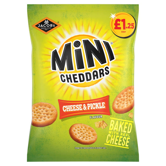 Jacob's Mini Cheddars Cheese & Pickle Flavour (90g × 15 × 1)