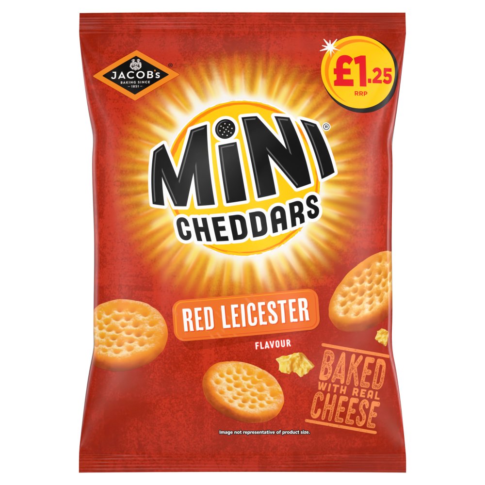 Jacob's Mini Cheddars Red Leicester Flavour (90g × 15 × 1)