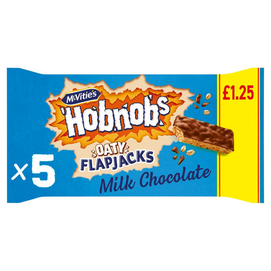 McVitie's Hobnobs Milk Chocolate Oaty Flapjacks 5pk PMP £1.25 (132g × 10)