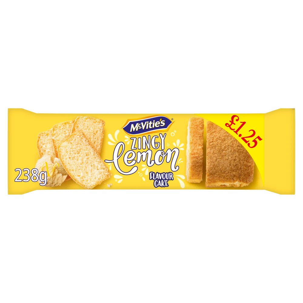 McVitie's Zingy Lemon Cake PMP £1.25 (238g × 8)