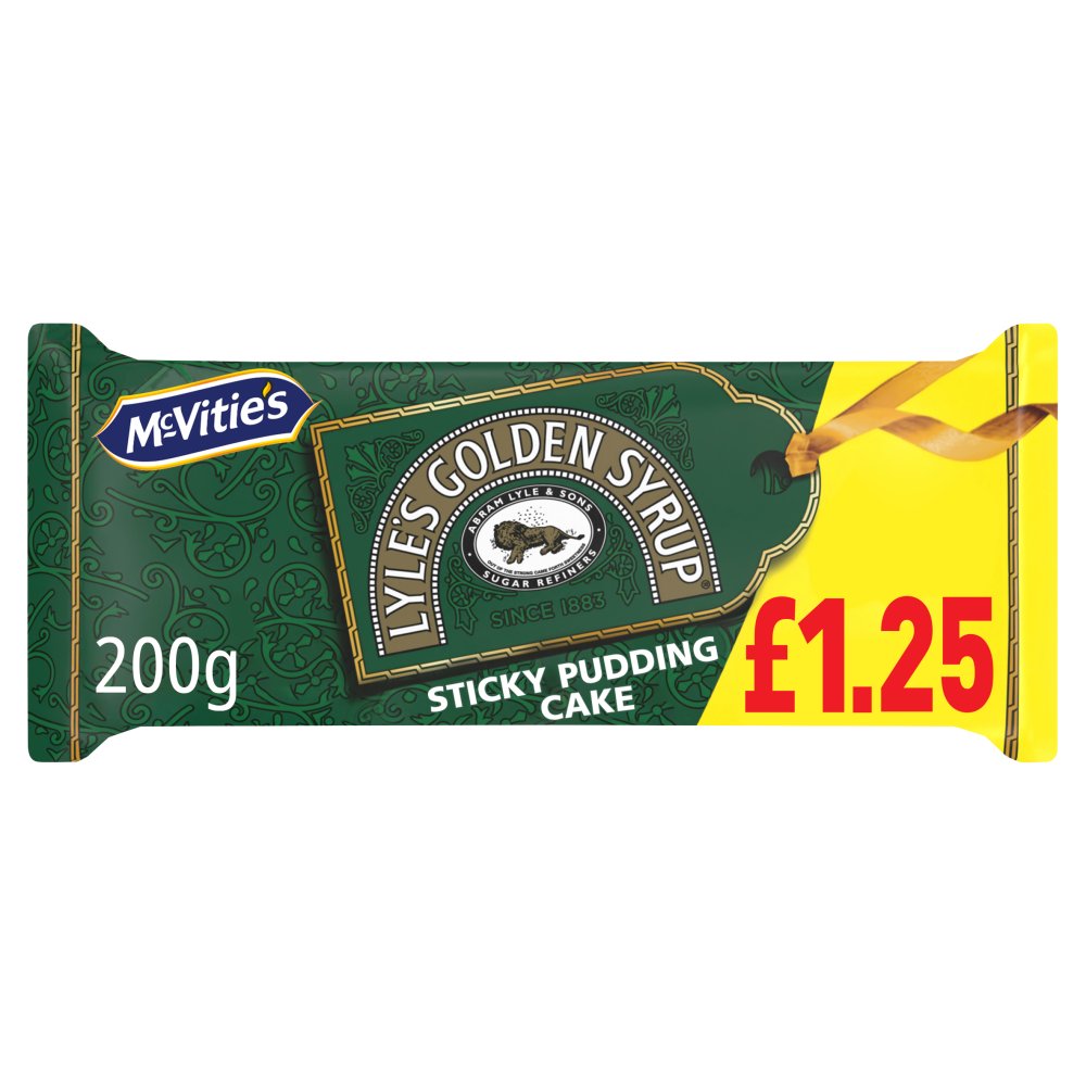 McVitie's Lyle's Golden Syrup Sticky Pudding Cake PMP £1.25 (200g × 8)