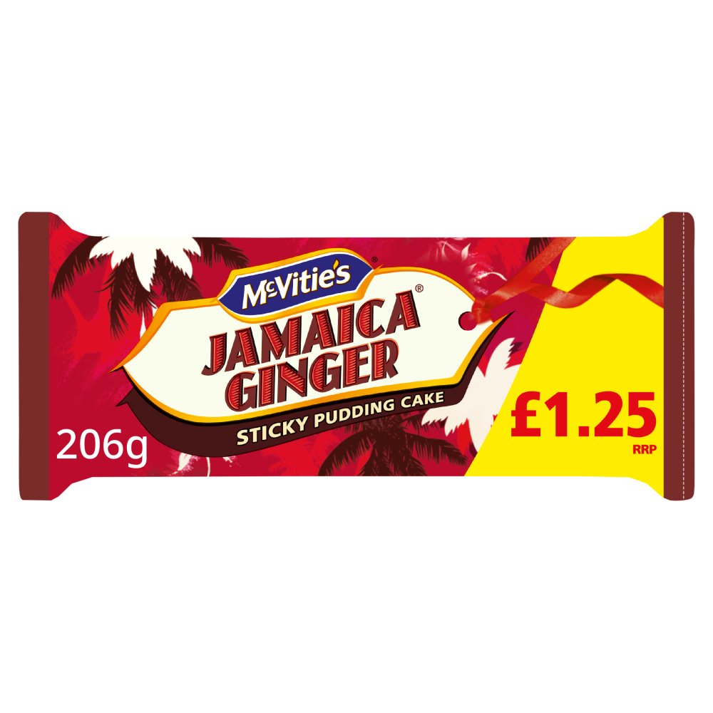 McVitie's Jamaica Ginger Sticky Pudding Cake PMP £1.25 (206g × 8)