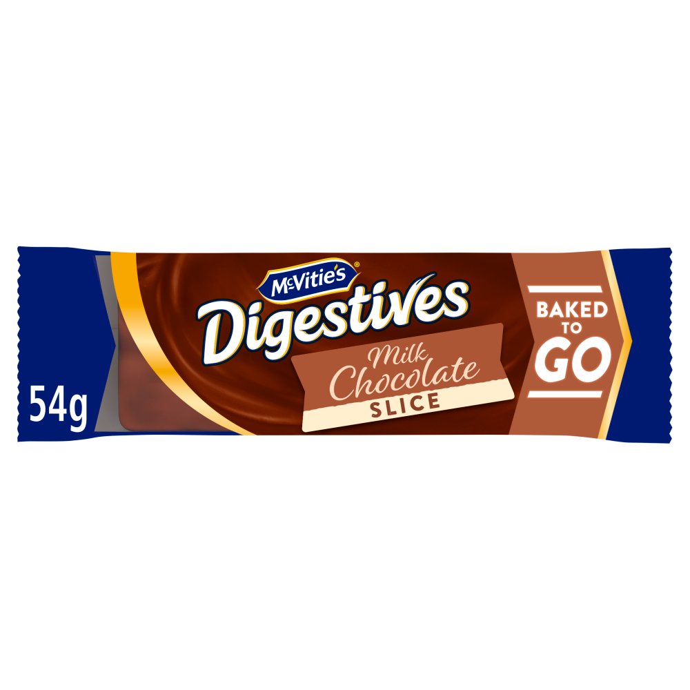 McVitie's Digestives Milk Chocolate Slices Cake Bars Single (12pk × 12)