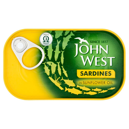 John West Sardines in Sunflower Oil (120g × 12 × 1)