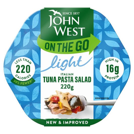 John West On the Go Light Italian Tuna Pasta Salad (220g × 6 × 1)