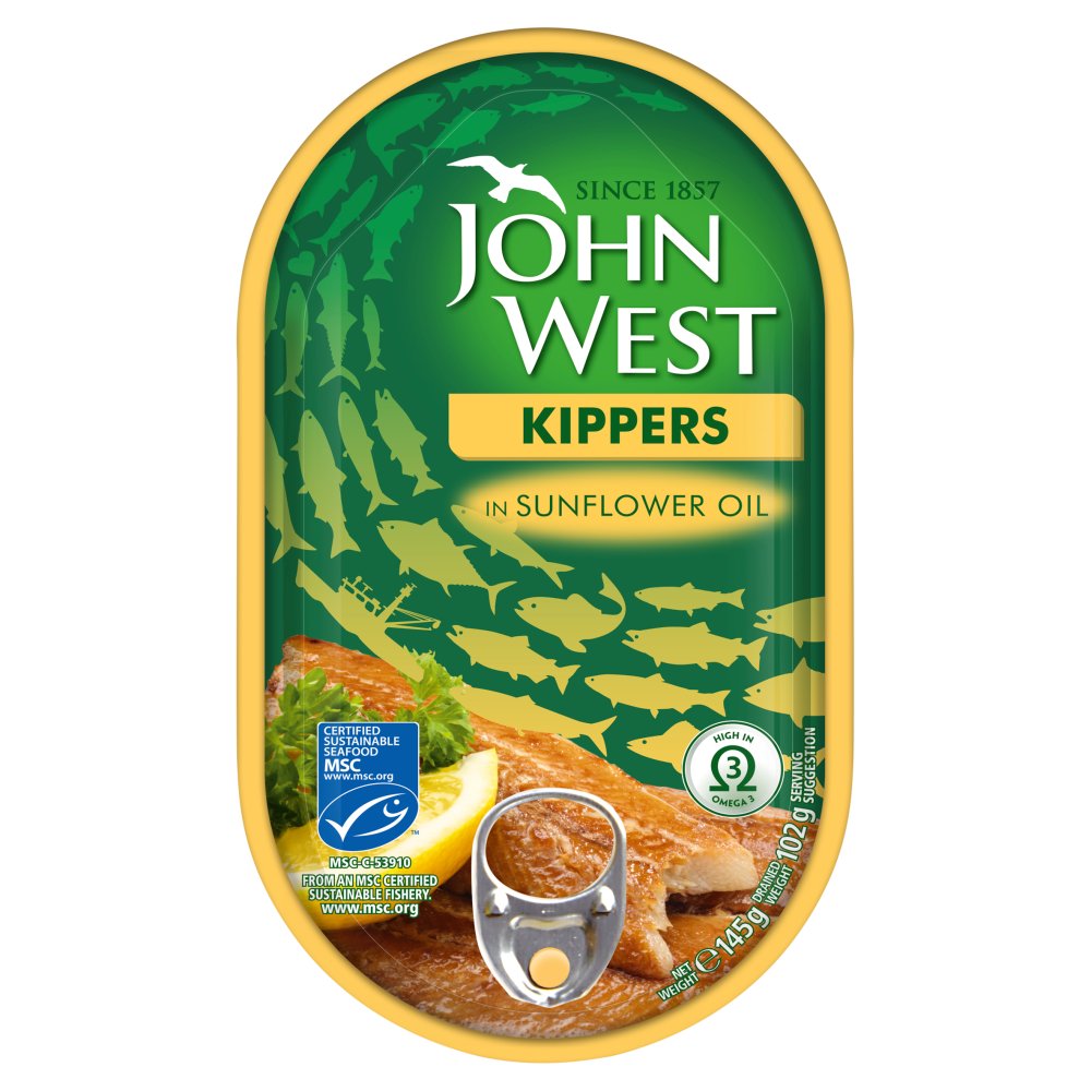 John West Kippers in Sunflower Oil (145g × 10 × 1)