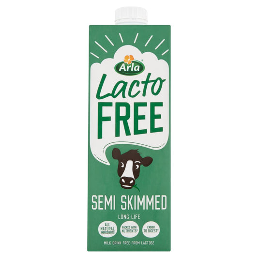 Arla Lactofree Long Life Semi Skimmed Milk (1Ltr × 10)