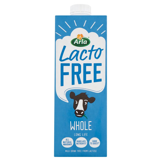 Arla LactoFREE Long Life Whole Milk Drink (1Ltr × 10)