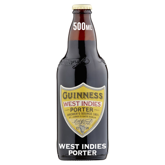 Guinness West Indies Porter Beer 6% vol 500ml Bottle (500ml × 8 × 1)