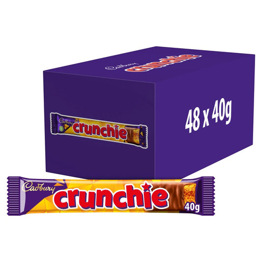 Cadbury Crunchie Chocolate Bar, (Std × 48 × 1)