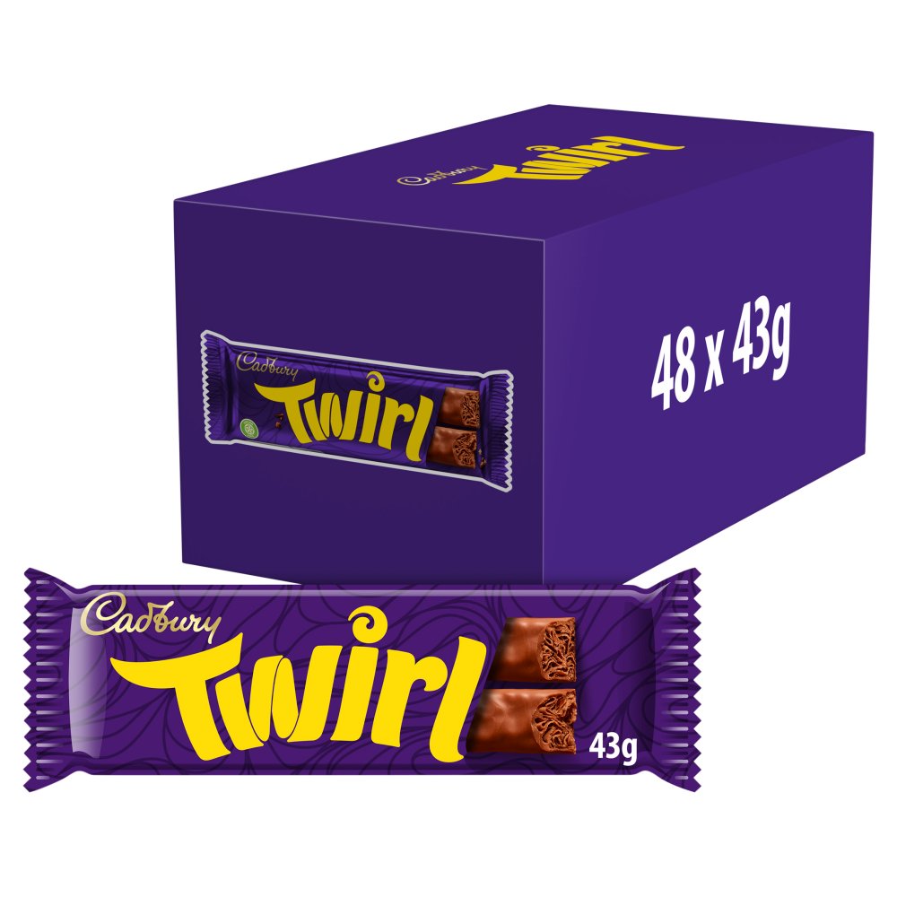 Cadbury Twirl Chocolate Bar (Std × 48 × 1)