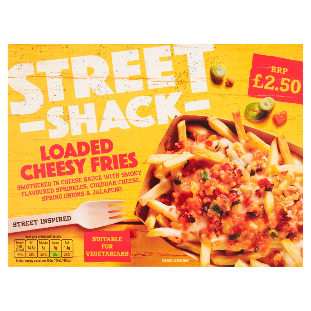 Street Shack Loaded Cheesy Fries (250g × 8)