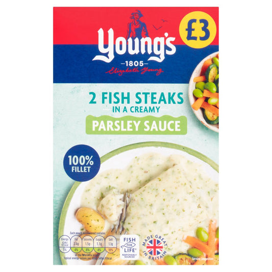 Young's Fish Steaks in a Creamy Parsley Sauce (2s × 8)