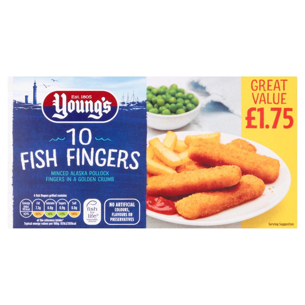 Young's Fish Fingers (250g × 12)