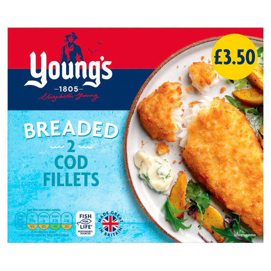 Young's Breaded Cod Fillets (200g × 8)