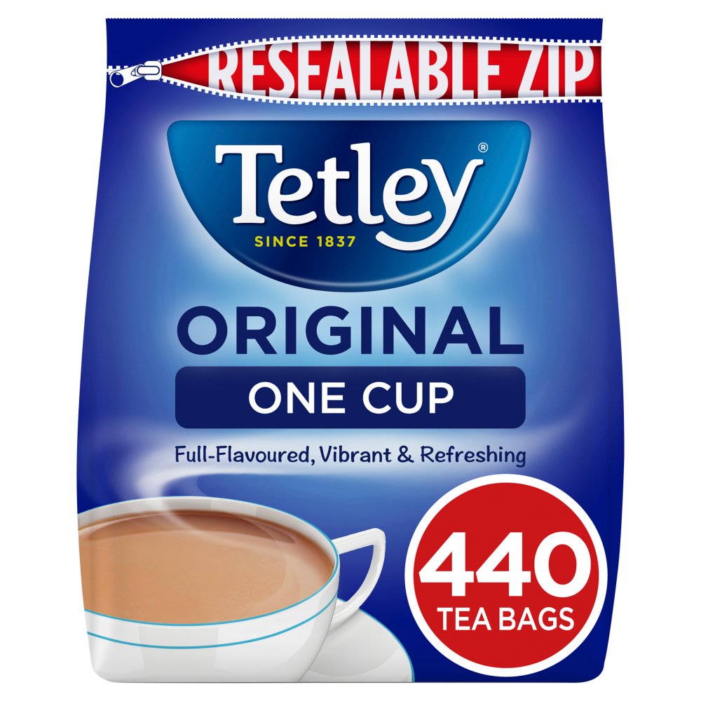 Tetley Original One Cup 440 Tea Bags 0.88kg (Pack × 6)