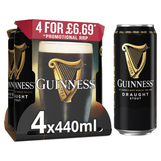 Guinness Draught In Can 4.1% vol 440ml PMP £6.69 Cans (440ml × 6 × 1)