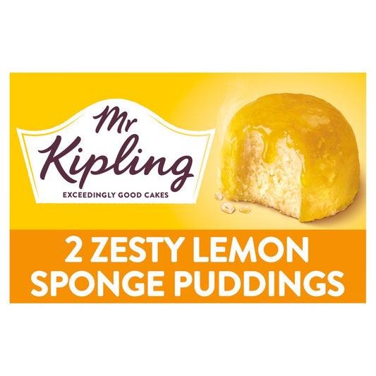 Mr Kipling Sticky Lemon Sponge Pudding Desserts (Std × 4 × 1)