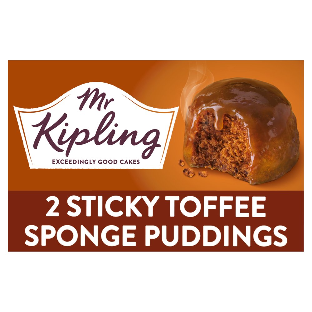 Mr Kipling Sticky Toffee Sponge Pudding Desserts (Std × 4 × 1)