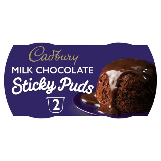 Cadbury Milk Chocolate Sponge Pudding Desserts (2pk × 4 × 1)