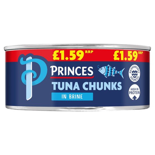 Princes Tuna Chunks in Brine (145g × 12 × 1)