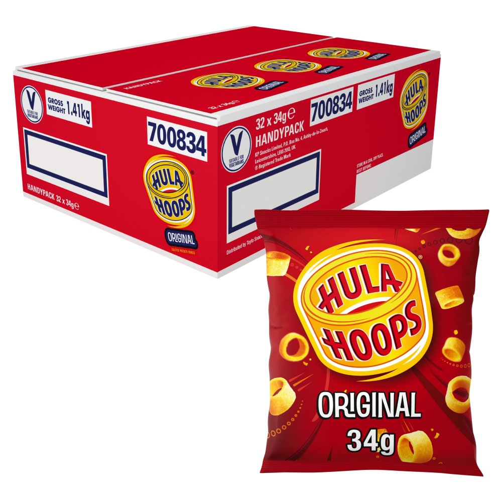 Hula Hoops Original Crisps (34g × 32 × 1)