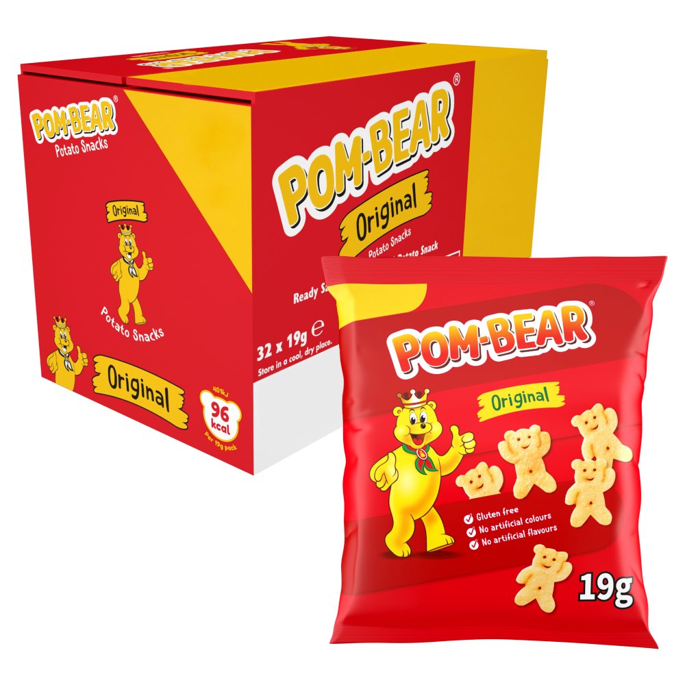 Pom-Bear Original Crisps , 65p PMP (19g × 32 × 1)