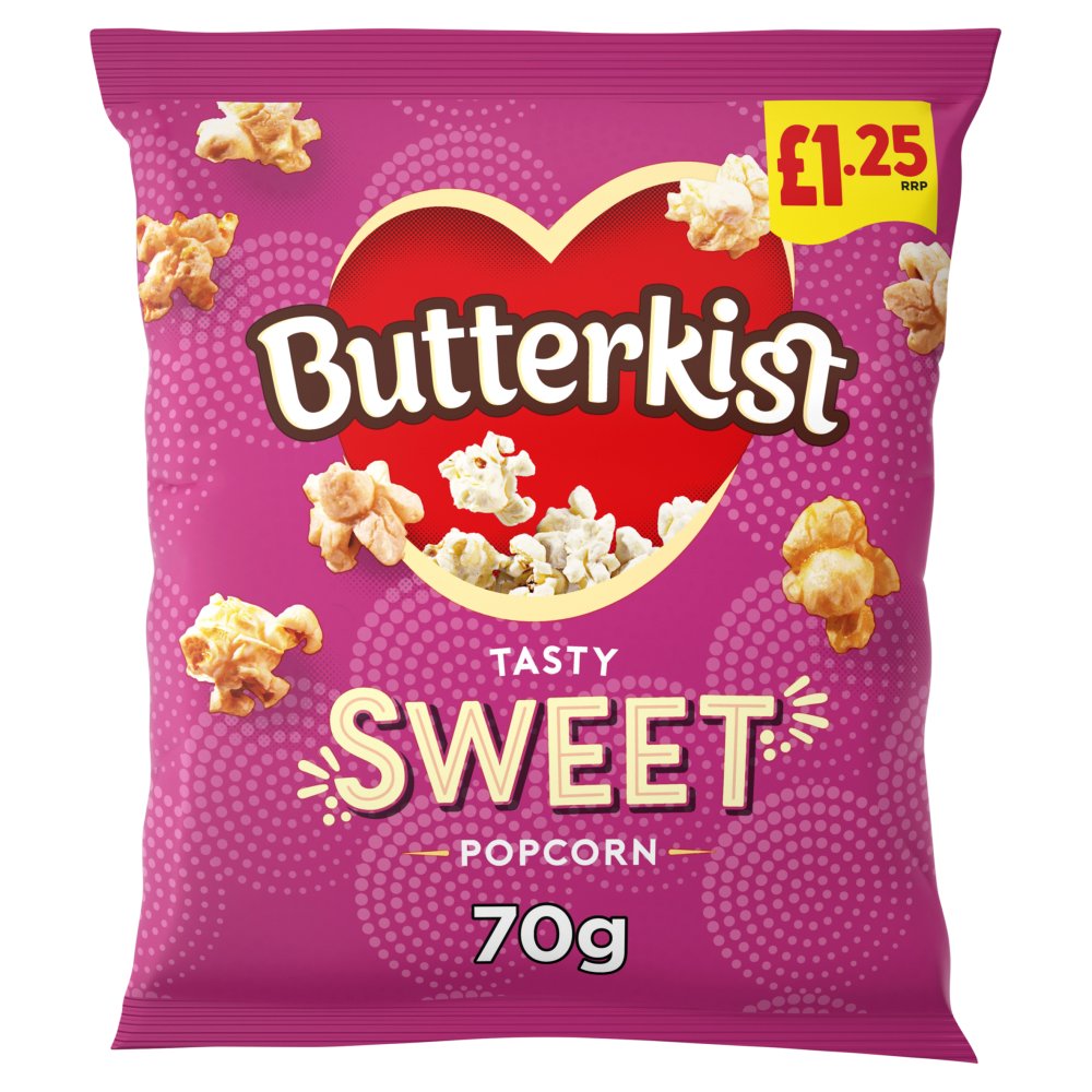 Butterkist Sweet Popcorn , £1.25 PMP (70g × 15 × 1)